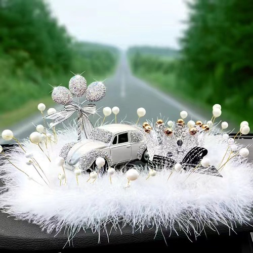 Crystal Crown Car Ornaments Combination Car Model Car Perfume Decorations Birthday Gifts for Girlfriends
