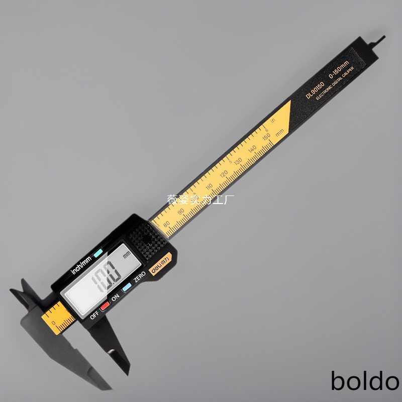 得力游标卡尺数显高精度电子珠宝文玩手镯翡翠测量尺子150mm