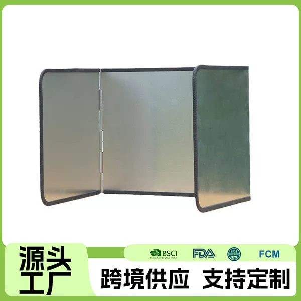 Kitchen oil baffle gas stove high temperature resistant easy to clean galvanized plate portable cooking splash hood insulation board