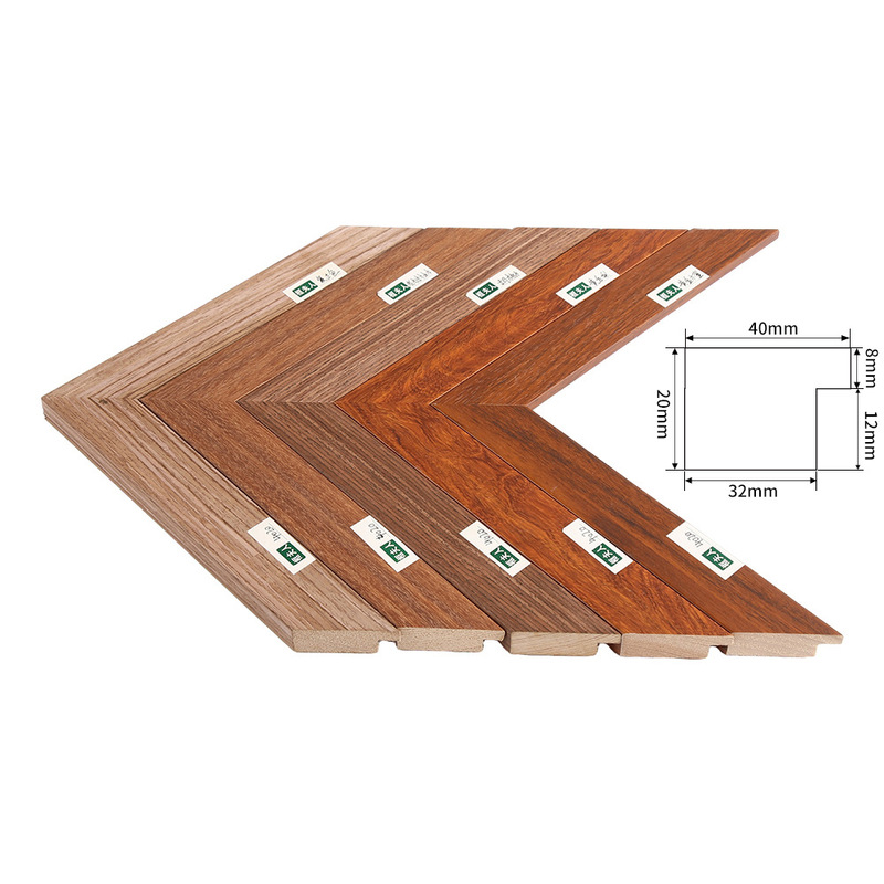 Home decoration solid wood photo frame trim semi-finished photo frame border strip simple style scratch-resistant mounting frame trim