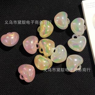Aurora Gold Powder Fat Love Pendant diy Keychain Mobile Phone Rope Jewelry Accessories Necklace Bracelet Hair Accessories Material