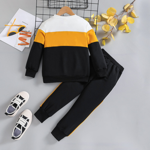 Autumn/Winter Set New Long-Sleeve Striped Two-Piece Set Fashionable and Warm