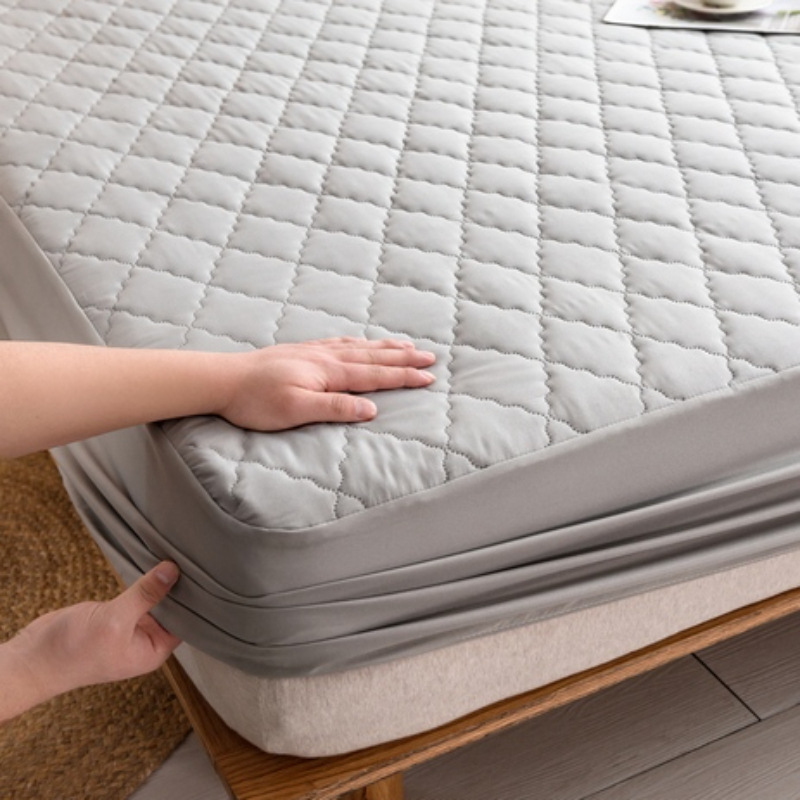 Colcha de cama de algodón impermeable a prueba de orina, cubierta de cama de una pieza, cubierta antipolvo, cubierta de cama, cubierta protectora de colchón, cubierta de cama de verano, juego único, antideslizante