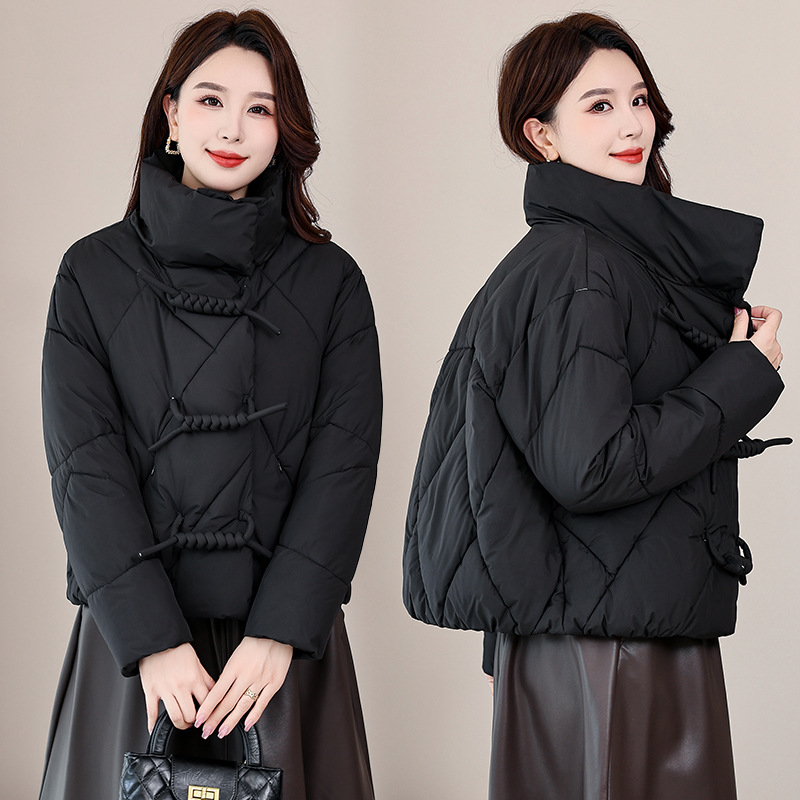 2025 invierno nueva ropa de algodón mujer corta sensación de diseño pequeño hombre pequeño coreano inns estudiantes pan chaqueta de moda image 8