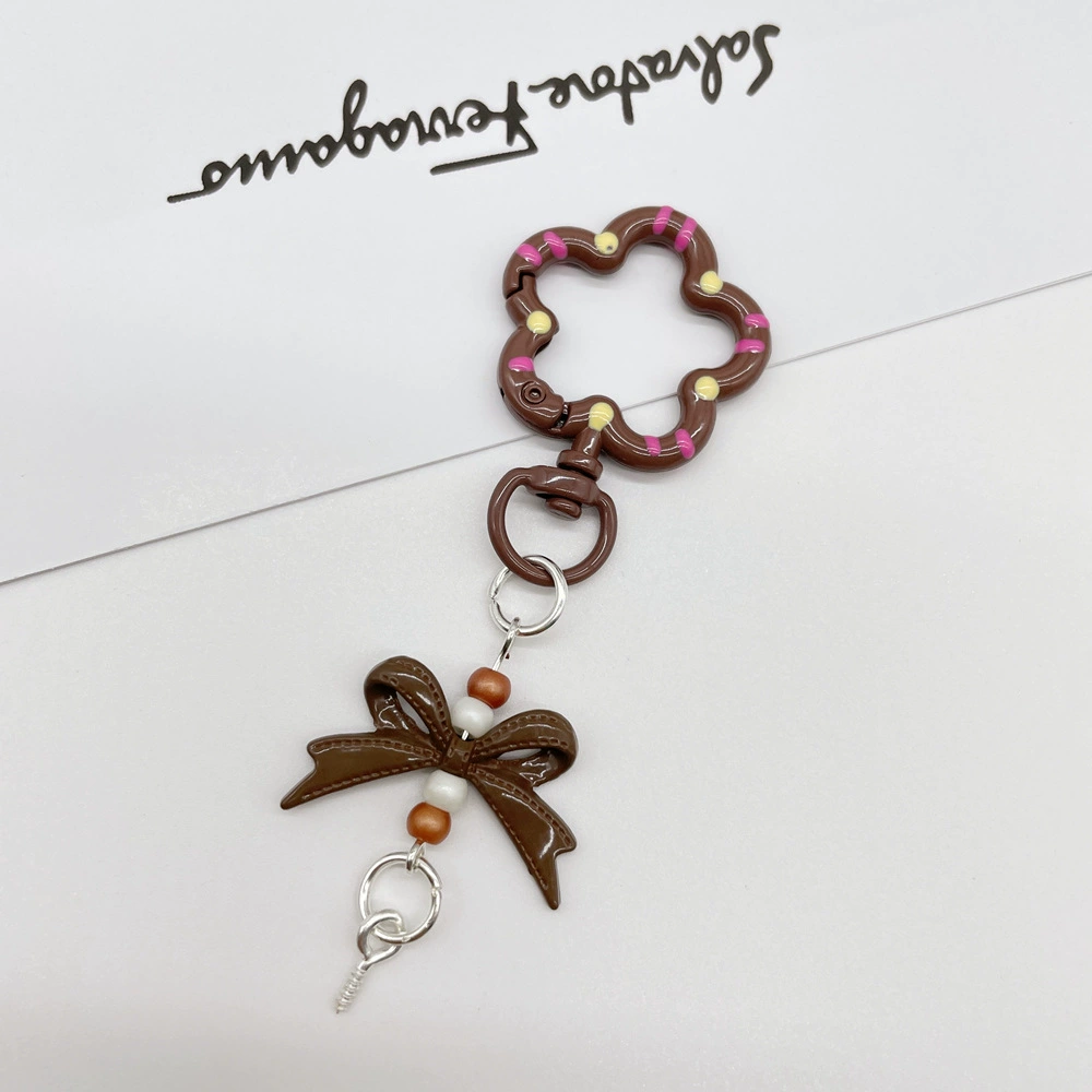 Universal keychain flower-shaped, accessories, flowered, DIY