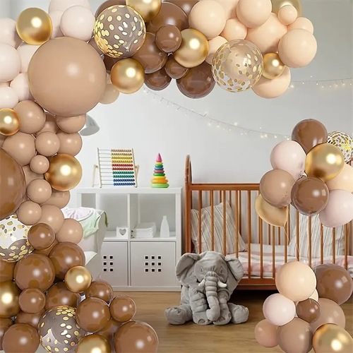 Cross-border new product ins retro color balloon chain set birthday party wedding scene decoration arrangement balloons