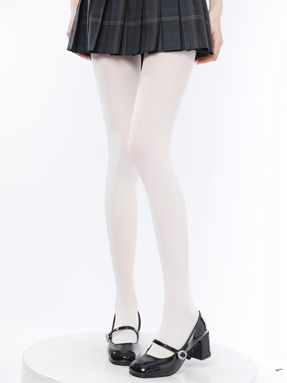 405 series-milk white-60d mask socks [recommended within 60kg] / One size fits all