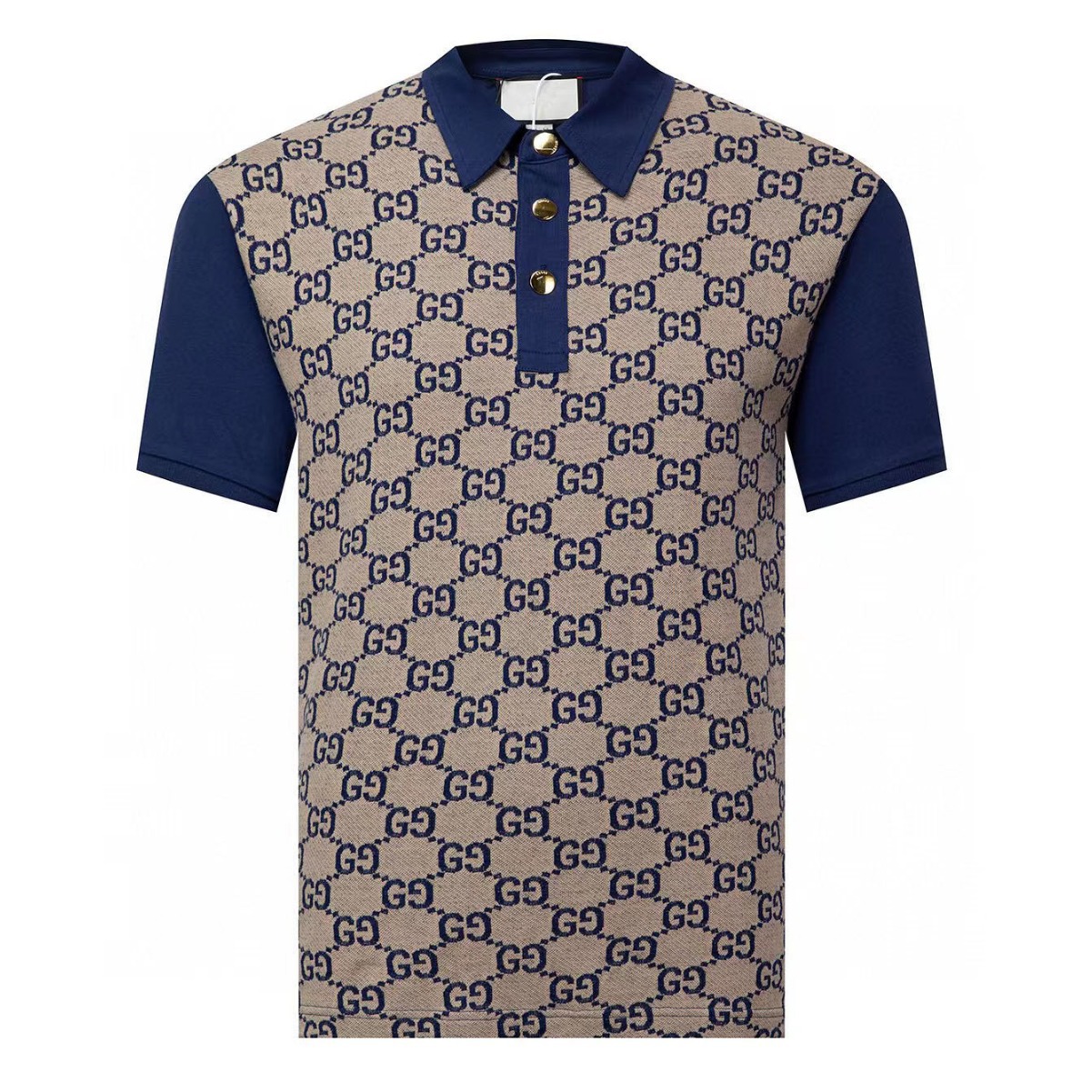 280g Heavy-Duty Washed Jacquard Fabric Men's Polo Shirt with Turn-Down Collar Men Polo