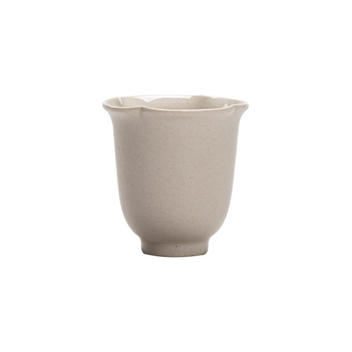 Miyan herbal gray glaze handmade ceramic master cup Japanese kung fu tea set scent cup retro thin tea cup