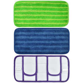 适配 Swiffer Sweeper 粘扣式平板拖把布12英寸超细纤维拖把替换