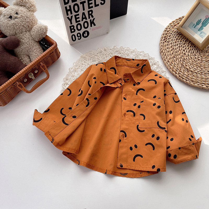 Camisas de mangas largas para niños, ropa de otoño 2025, ropa de algodón para niños, ropa casual coreana, camiseta para niños, camiseta para niños, camiseta