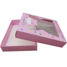 新款儿童发饰兔子开窗天地盖纸盒 卡通头饰发夹发箍发圈套装纸盒