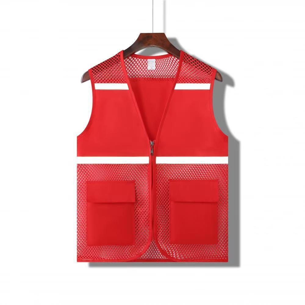 Red de pesca para campamento de verano, chaleco transpirable, camisa publicitaria, actividades para niños, chaleco reflectante voluntario, logotipo impreso personalizado
