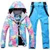 Ski ski suit, keep warm winter street top, windproof waterproof wear-resistant set, increased thickness