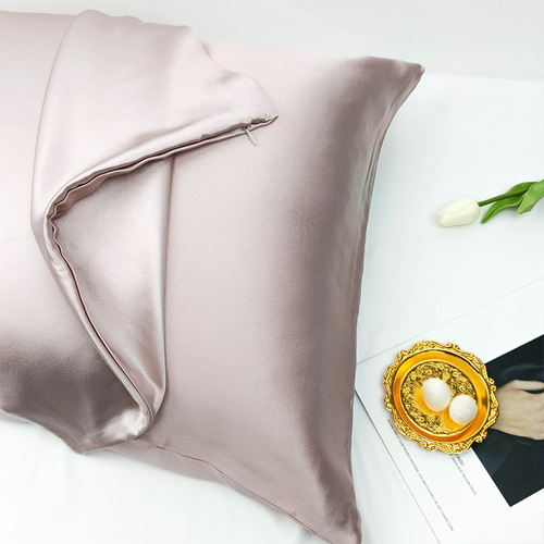 19mm double-sided silk pillowcase invisible zipper model cross-border foreign trade Amazon OEKO certified processing