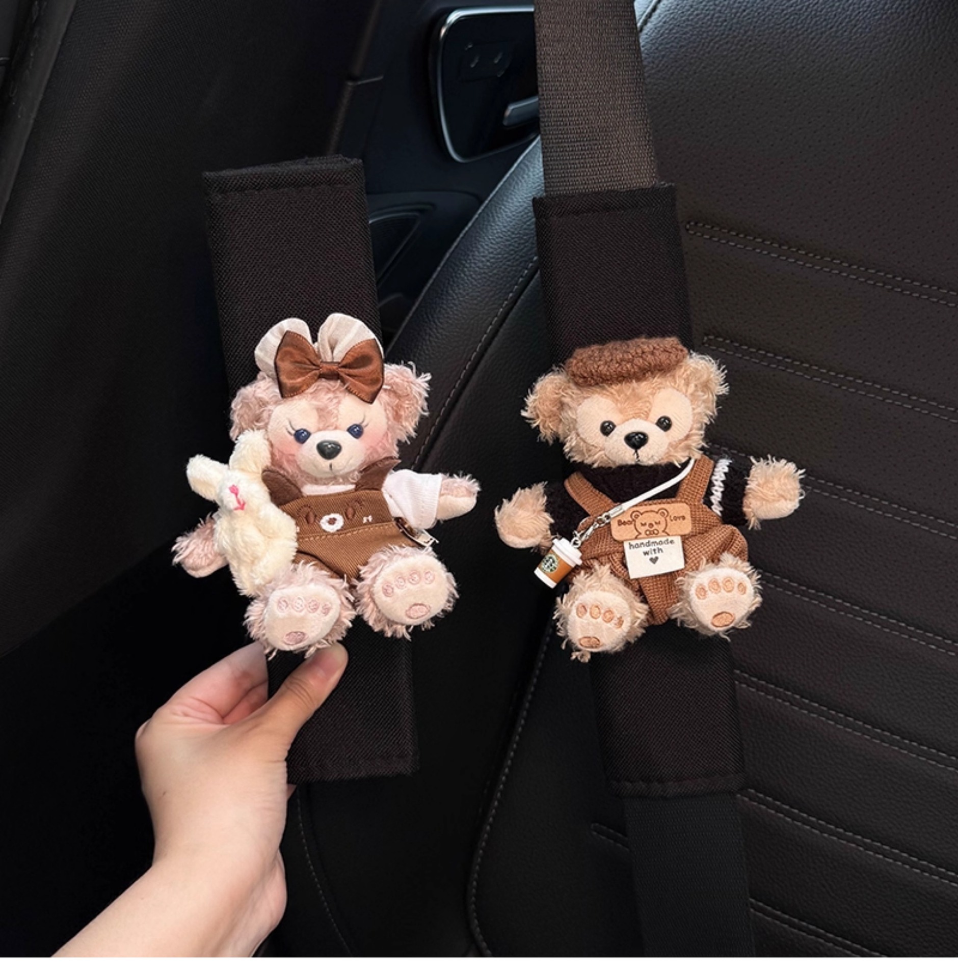 Shirley Mei Duffy Car Seat Belt Shoulder Cover Car Seat Belt Decoration Anti-Wear Clothes Couple Pair of Women