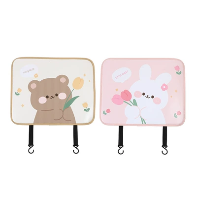 Chair back anti-kick pad — Leather Printed Car Seat Back