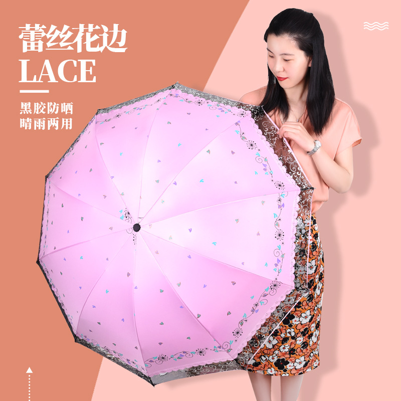 Umbrella solar-powered
