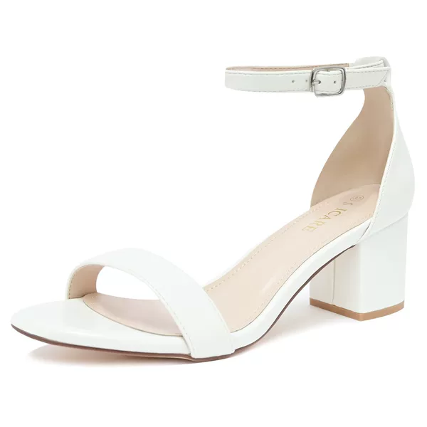 In-Stock High-Heeled Summer Sandals, European and American Style, Large Size, Open-Toe, Chunky Heel, Black Women's Shoes, Fashionable and Versatile
