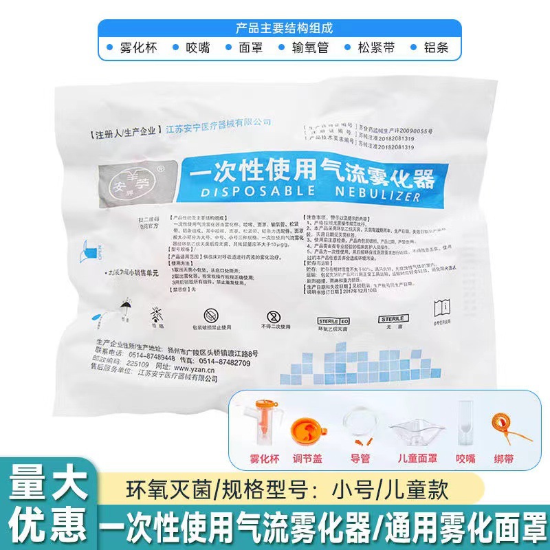 Anning Medical Mistolytic Curdine Disposal uses air flow atomizer…