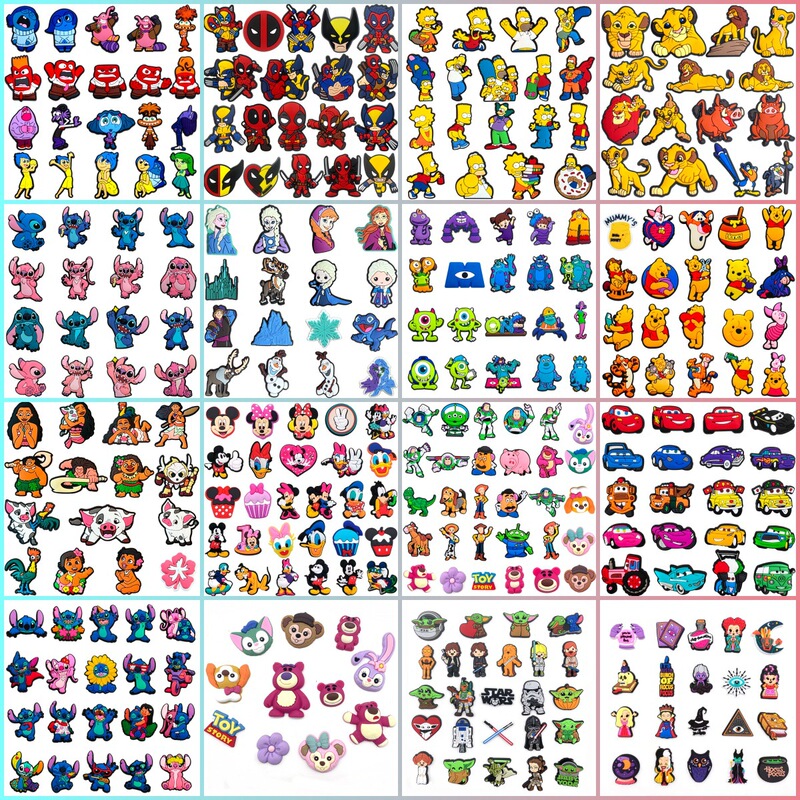 disne40 Set of suit Collection Cave Shoes Shoes Flower DIY Soft Rubber Cave Shoes Accessories Gift Decoration Zhibixing