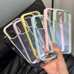 Iphone17Air/17Promax アクリル溝シェル Apple 14/15 落下防止女性キャンディーシェルに適しています。