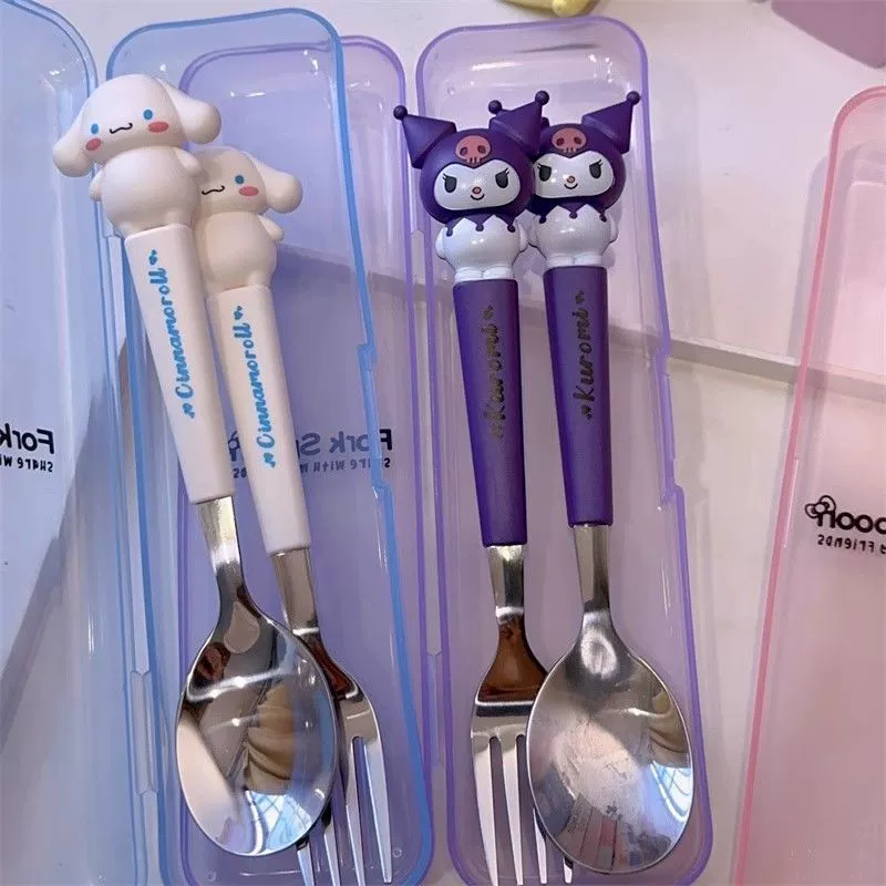 Cute fork stainless steel for students, Cinnamoroll