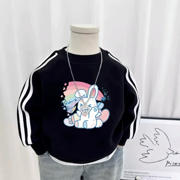Black Three Strips [buibu Rabbit] Spring and Autumn Style