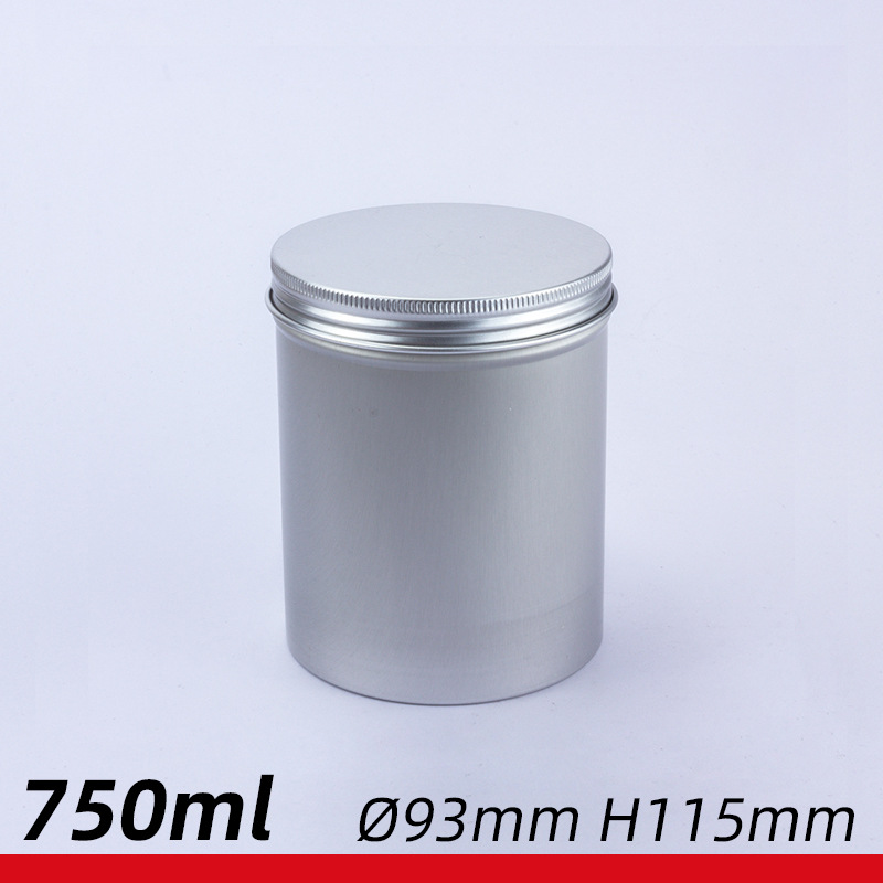 750ml铝盒现货 750g克大容量茶叶罐铝盒 茶叶药片铝罐食品包装盒