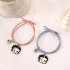 Brand small bell, bracelet for beloved for elementary school students, hair rope, Korean style, simple and elegant design