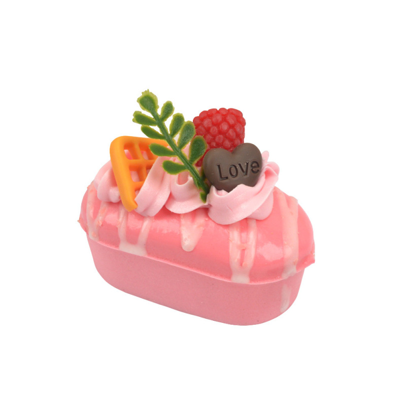 食品冷蔵庫マグネット PU クリームストロベリーケーキマグネット付きケーキルームデザートショップ装飾品冷蔵庫マグネット模擬食品|undefined