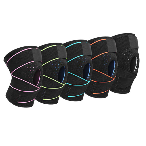 Bol Sports Knee Pads Running Basketball Mountaineering Cycling Silicone Spring Support Straps Pressurized Fitness Knee Pads