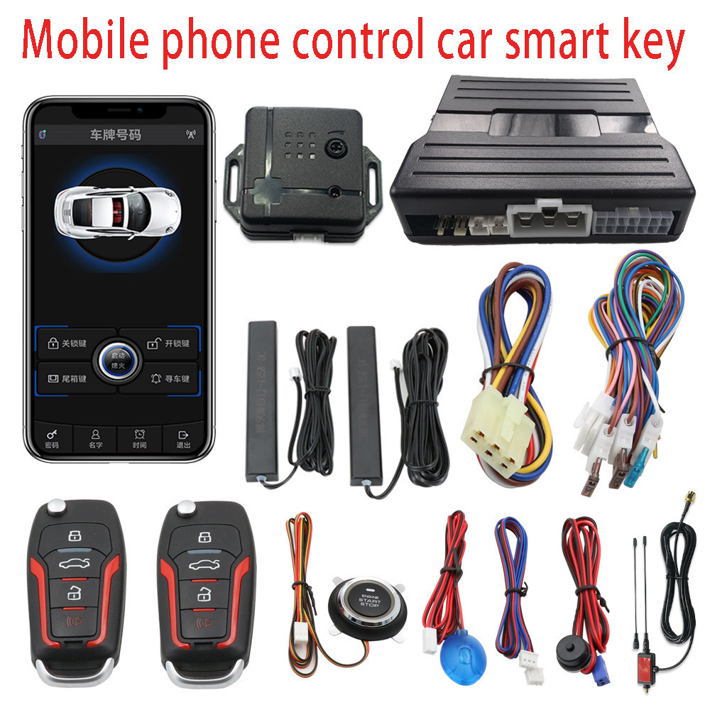 6B Export Type: Pke Smart + One-Button Start + Remote Start + Mobile App Control + Car Alarm System