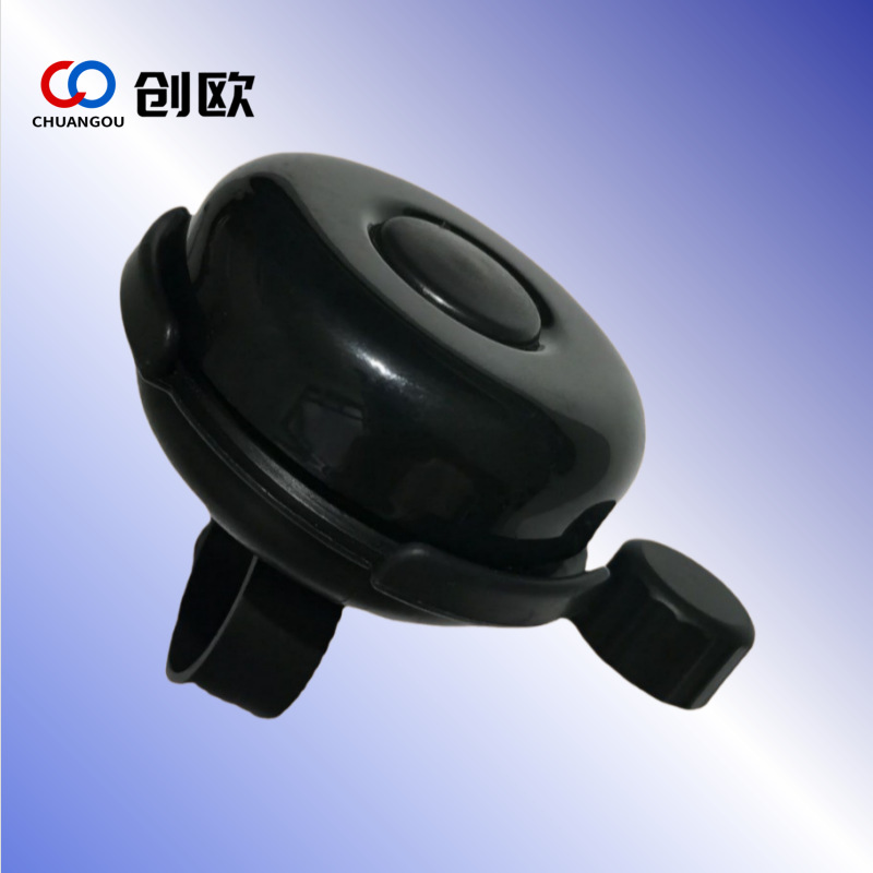 Timbre para bicicleta, timbre de bicicleta, timbre de niebla, timbre grande negro para bicicleta, timbre de hierro 52 para bicicleta, completamente negro.