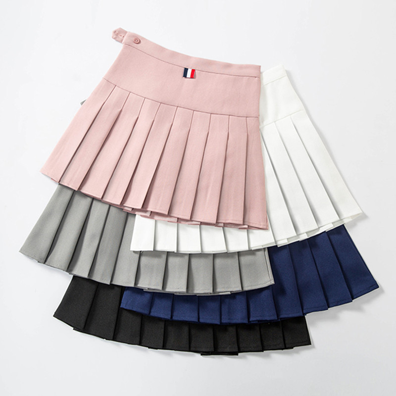 2026 New Spring and Autumn Pleated Skirt Short Skirt for Women Summer High-Waisted A-Line Skirt Student Black Plaid Korean Style Half Skirt for Women
