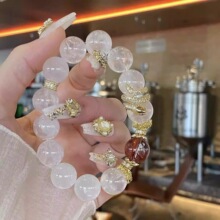 原创设计蛇年限定白幽灵手串胶花小众感送朋友礼物女