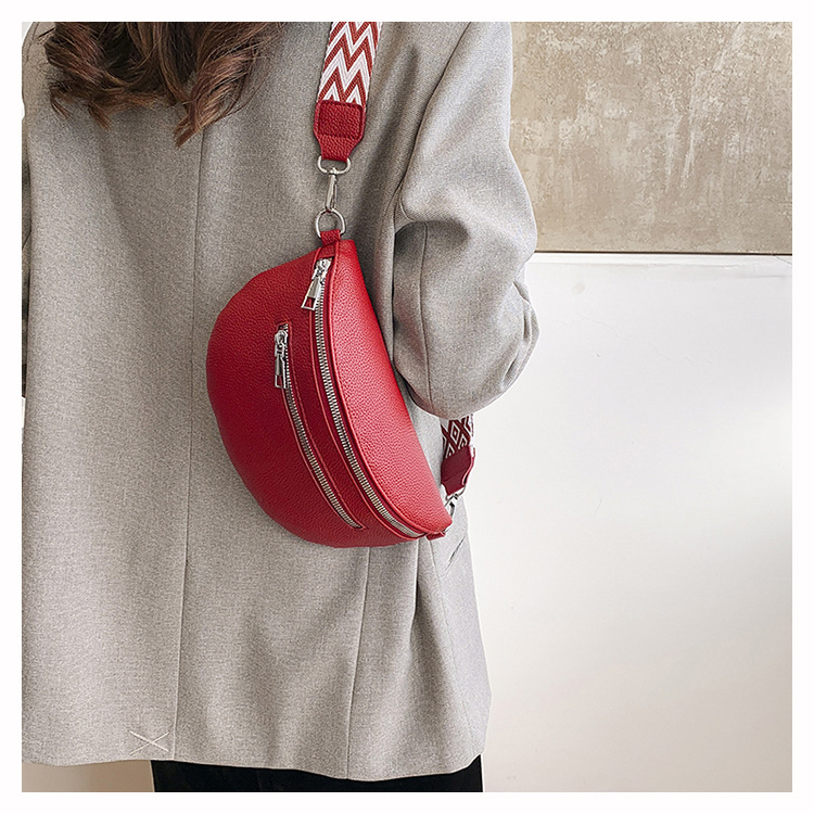 Women's Streetwear Solid Color Pu Leather Waist Bags display picture 14