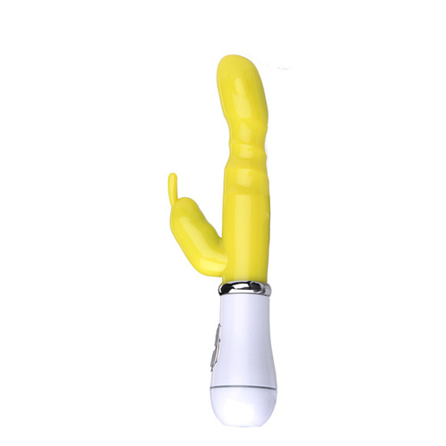 Female sex toys, vibrator, rabbit double-ended massage and masturbation device, couple sex products, cross-border wholesale