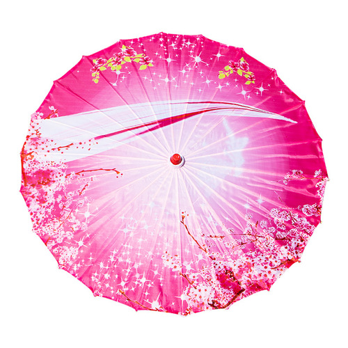 Embroidered silk cloth umbrella ancient costume oil paper printed umbrella, ancient style fashion show prop performance dance ceiling craft umbrella
