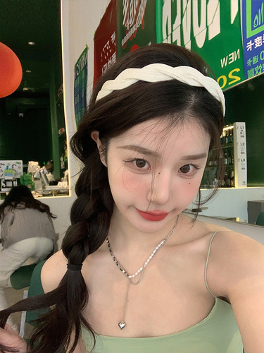 韩国麻花发箍女款2023夏季气质高颅顶头箍网红发卡子压发防滑发窟