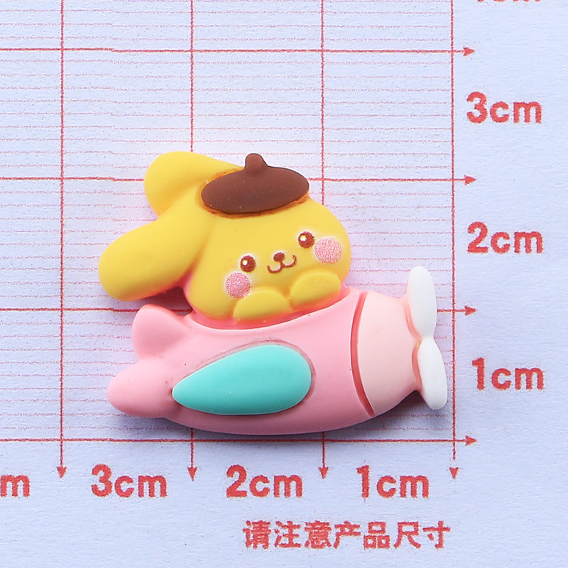 Dibujos Animados creativo animal aviones resina accesorios lindo DIY crema de goma teléfono caso accesorios diadema accesorios material