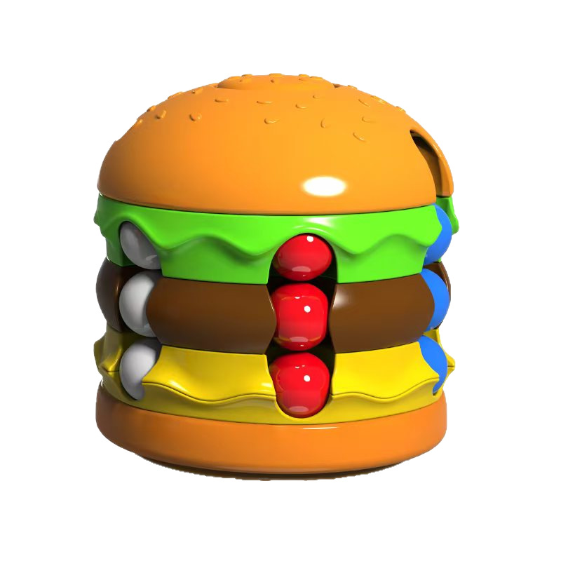 Hamburgo Rubik frijoles descompresivos de punta de dedo giroscopio bolas giratorias para niños puzzle creativo juguetes al por mayor transfronterizos