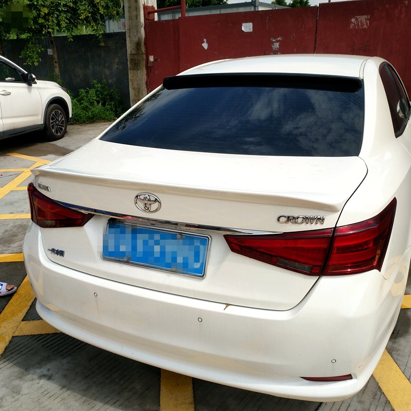 Suitable for 2015-2018 Toyota Crown Rear Wing 14Th Generation Crown Modification Special Punch-Free Horizontal Tail Press