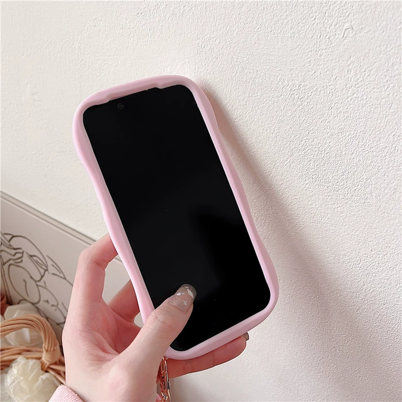 Apple, фуксия силиконовый мультяшный чехол для iPhone 15/14, защитный чехол, падение защиты