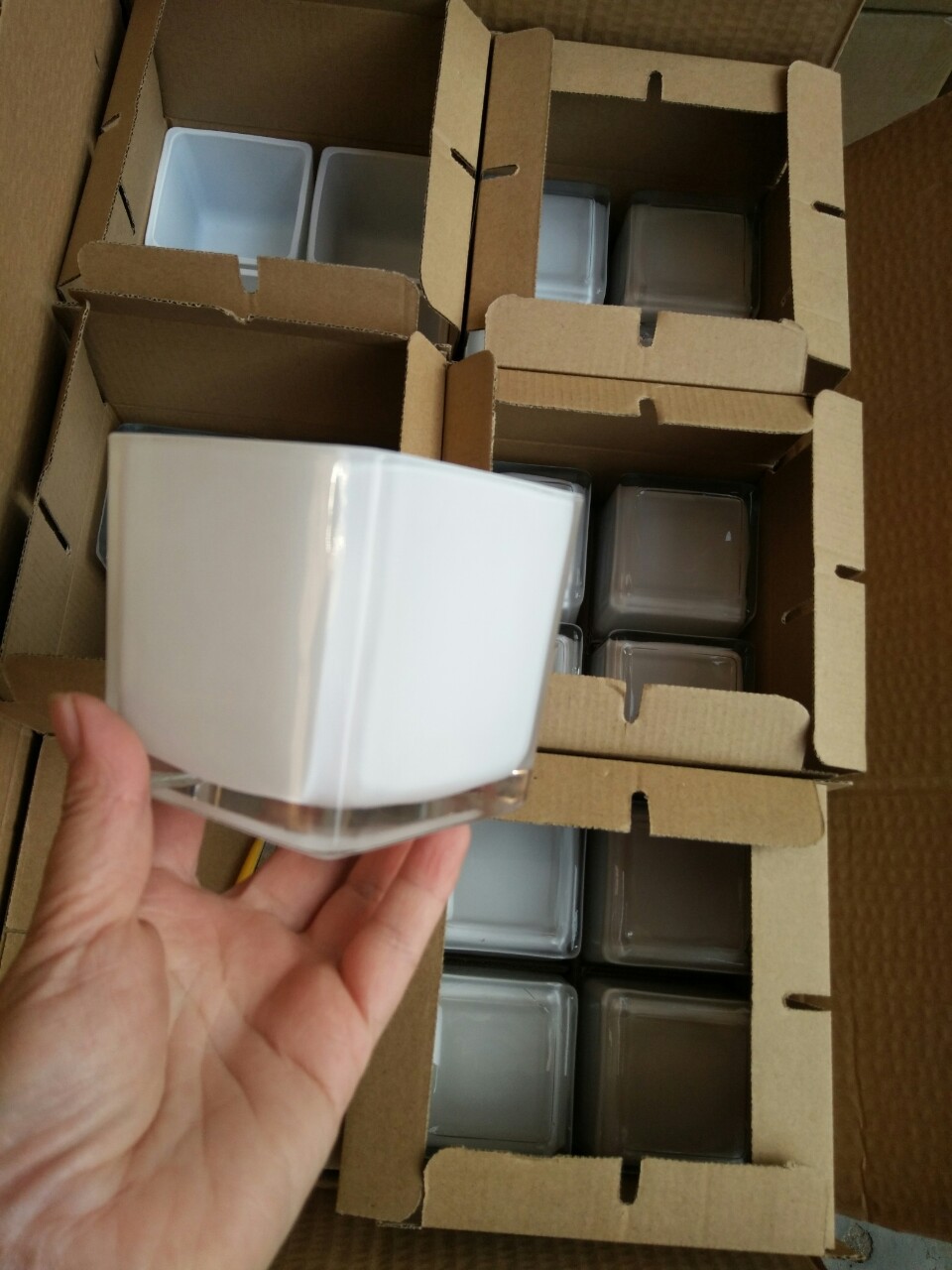 White matte candle