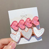 Brand hairpins, fuchsia cute hairgrip, hair accessory, wholesale