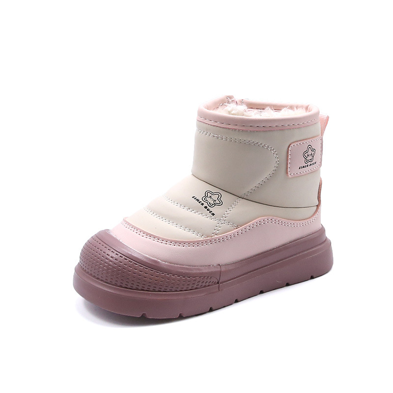Botas de nieve de niñas invierno 2025 nuevos niños calentados zapatos de algodón de niñas botas de algodón de niñas gruesas botas cortas de lana image 8