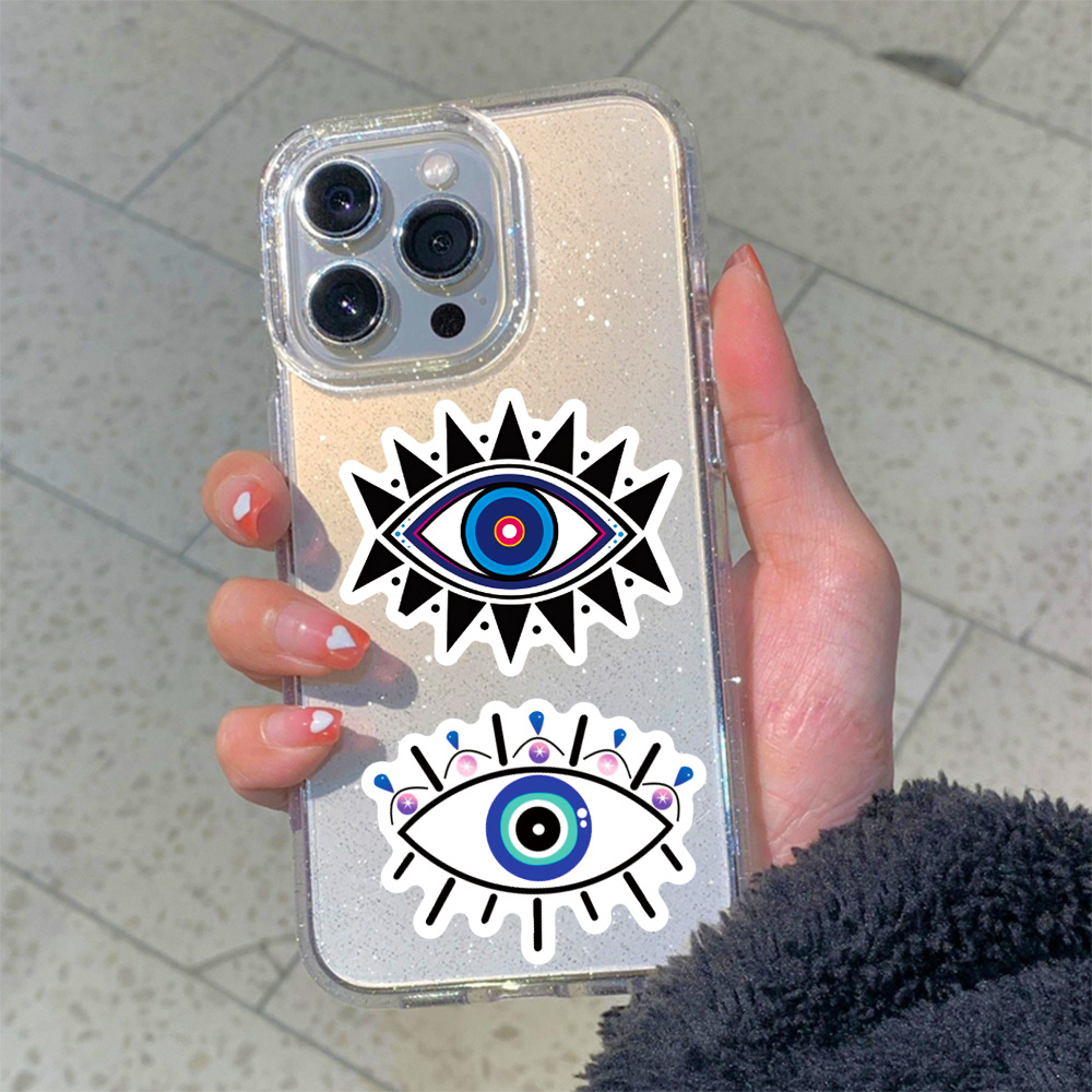Devil's Eye Pattern Cartoon Style Style 1 Set Devil's Eye Class Learning Pvc Cartoon Style Stickers