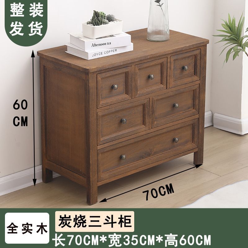 armario de madera maciza armario de almacenamiento dormitorio casero armario de almacenamiento multicapa sala de estar contra la pared armario de cinco armarios modernos simple cajón