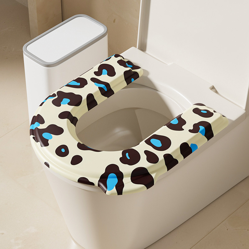 Half pack U-shaped toilet seat 4.5mm [leopard print A style]